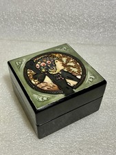 Small Mucha Byzantine Brunette Lacquered Wood...