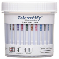 Identify Diagnostics Drug Test Cups 5 Pack 10 Panel Clia Waived Instant Urine