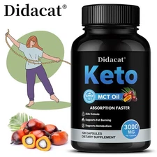 Keto McT Softgels 3000mg - Boosts metabolism, supports intestinal health