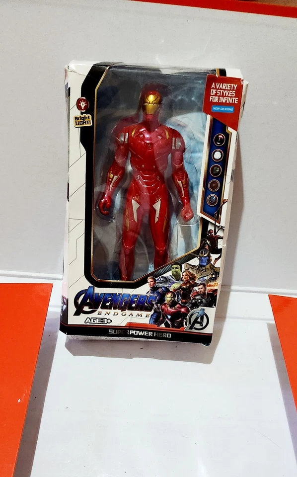 iron man action figure 18 Cm Marvel Avengers Nuovo Con Scatola - Immagine 2 di 4