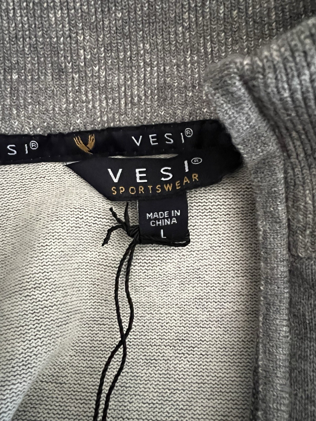 Alabama Crimson Tide Men’s Large Gray 1/4 Zip Pullover Sweater NWT