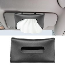 Leather Car Visor Tissue Holder Hanging Car Napkin Holder Tissue Dispenser