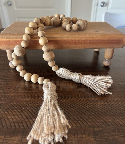 Decorative Wooden Beads With Tassels