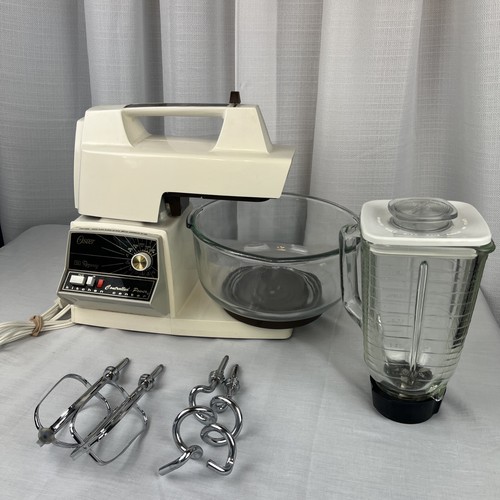 Vintage Oster Regency Kitchen Center Mixer-Blender Beaters Bowl 12 Speed 971-08H