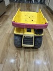 2004 VINTAGE HASBRO TONKA  BIG YELLOW DUMP TRUCK 19” RED HANDLE 