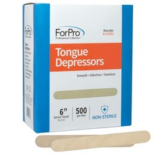 Senior Tongue Depressors, Large Wax Applicators, Wood Craft Sticks, 6" Senior...