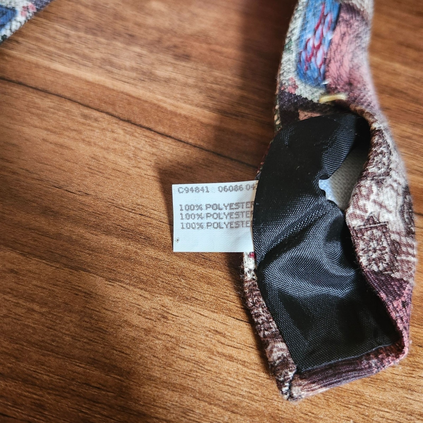 Wembley Patterned Polyester Tie Multicolor Geomet… - image 5