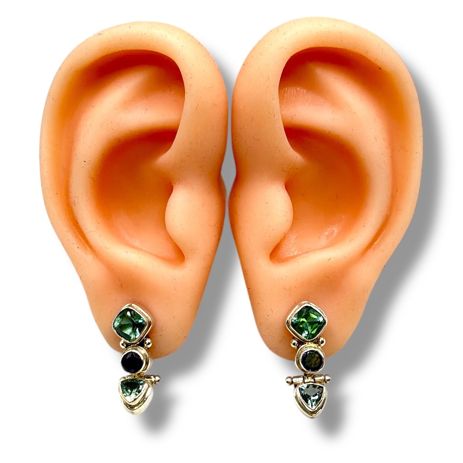 Solid 925 Sterling Silver Genuine Multicolor Gems… - image 8