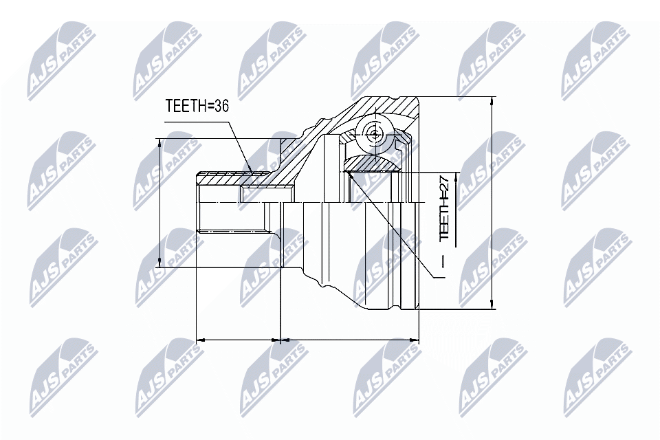 Fits NTY NPZ-SK-009 OUTER CV JOINT ⭐UK Stock⭐ - Image 4