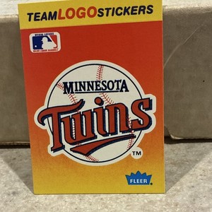 1991 Fleer Minnesota Twins Team Logo Stickers Vintage Officially Licensed
