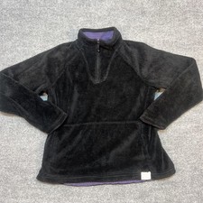 The North Face Jacket Womens XL Black Fleece 1/4 Zip Pullover Warm Outdoor