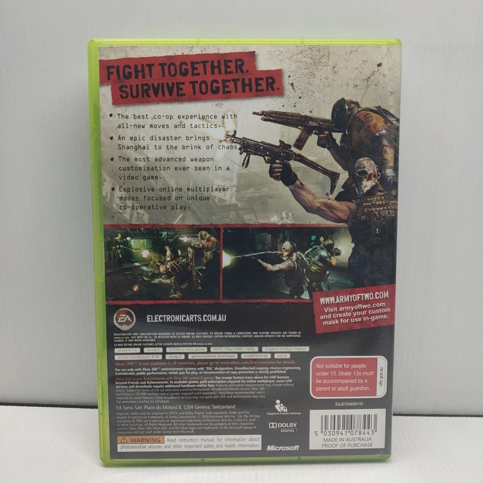 Army Of Two 40Th Day Xbox 360 PAL Action Free Post - Image 2 of 4