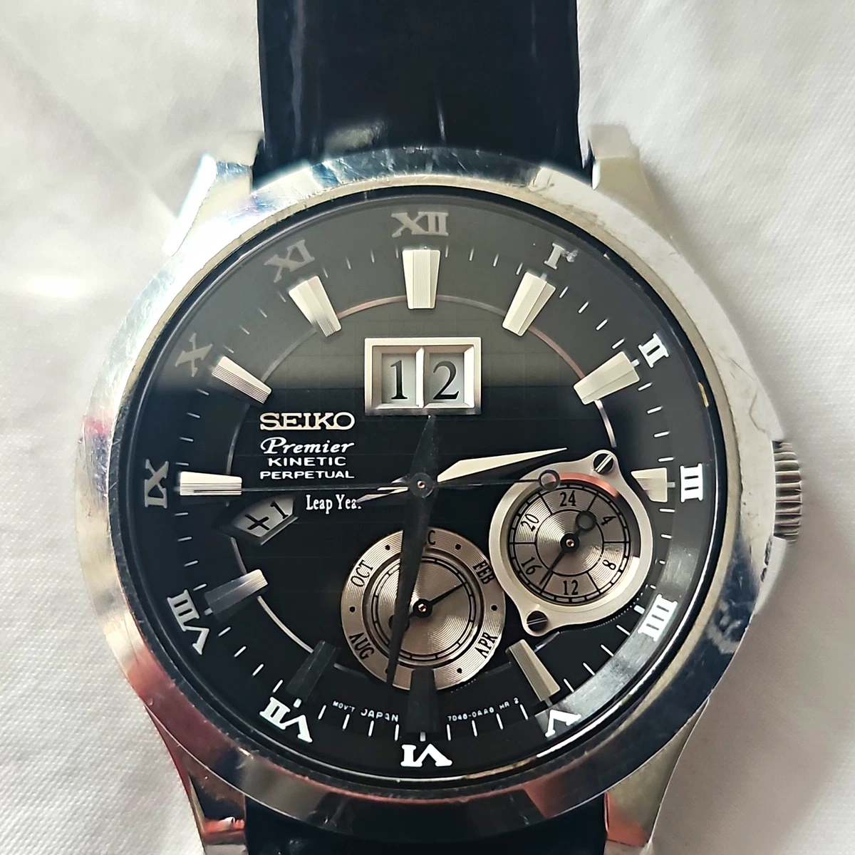 ♦SEIKO スポーチュラ パーペチュアル キネティック ♦7D48-0AK0♦ Seiko Premier Round Wristwatches for sale | eBay UK