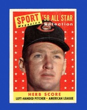 1958 Topps Set-Break #495 Herb Score As EX-EXMINT *GMCARDS*