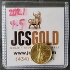 2021 $5 1/10oz Gold American Eagle Type 1