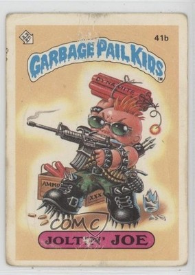 1985 Topps Garbage Pail Kids Series 1 Glossy Joltin' Joe (One Star Back) 5c2