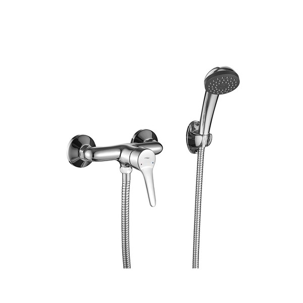 Fene Duscharmatur Chrom Mit Handbrause Duschschlauch Kuchinox-image