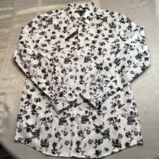 I.N.C. International Concepts Long Sleeve Button-Up Shirt Men's Floral  Sz L NWT