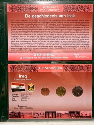 Littleton World Coin Set - Iraq 3 coins with card