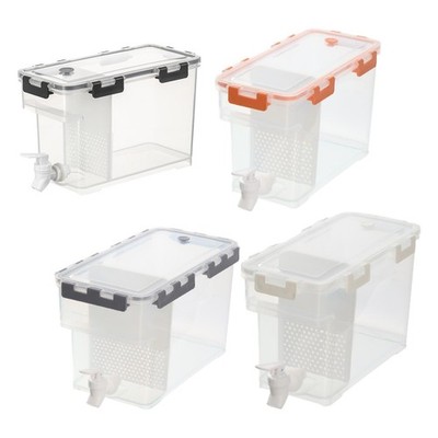Kühlschrank Kalt Wasserkocher mit Wasserhahn, Getränkespender Getränkebehälter, transparent