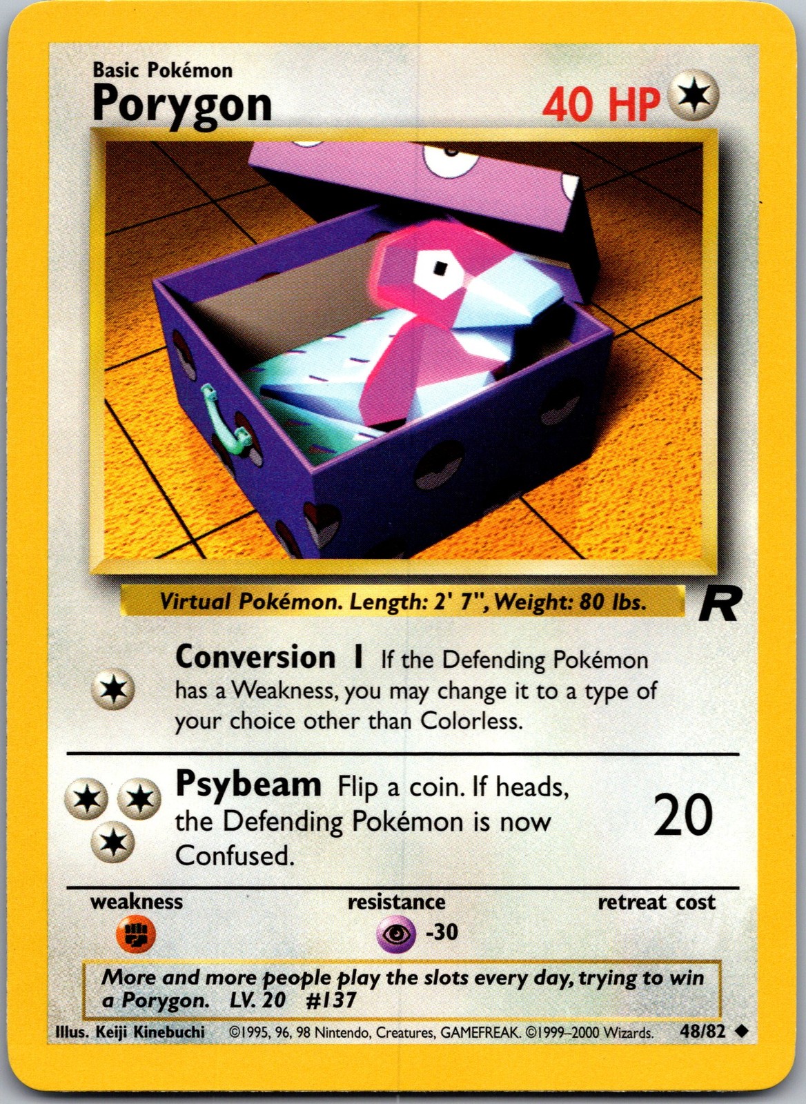Porygon Uncommon Team Rocket 48/82 NM