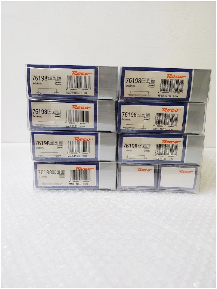 ROCO HO 76198 x8 Pocket Wagon Set Einheitstaschenwagen 2 Car Set, Hupac - Image 2 of 3