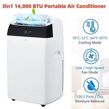 3in1 14,000 BTU Portable Air Conditioner Cool...