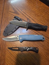Lot Of 3 SOG And Cold Steel Knives