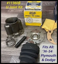 Vintage NOS 1936-1954 U-Joint Kit Plymouth Dodge Mopar Detroit Convertible Boot