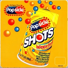 Vintage Good Humor Pricing Sticker 6"x6" 1998 Popsicle Shots No Boarder