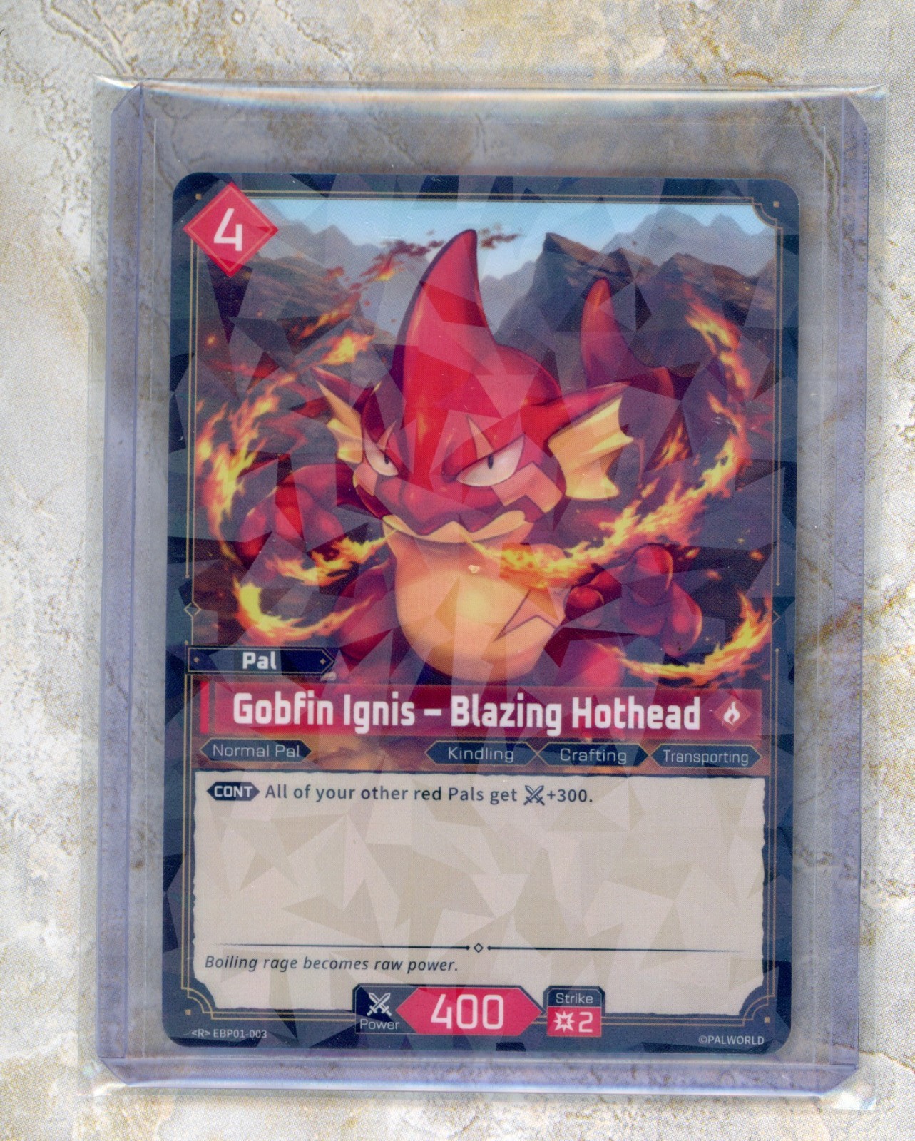 PalWorld Dawn of Palpagos EBP01-003 Gobfin Ignis - Blazing Hothead R