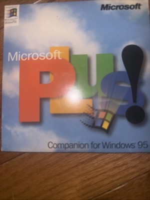 Vintage Microsoft Plus ! Companion For Windows 95 with CD Key