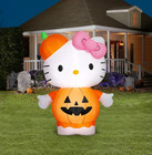 Hello Kitty in Pumpkin Halloween Yard Inflatable Airblown 4.5' NEW in Box