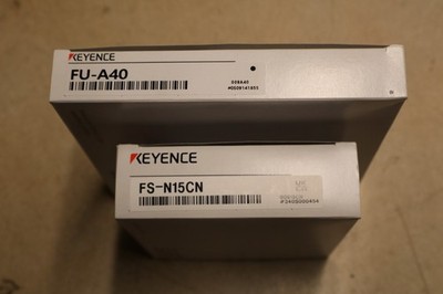 Keyence FU-A40 Sensor FS-N15CN Amplifier Combo
