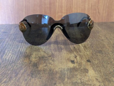 VINTAGE CHRISTIAN DIOR PILOT 62A SHIELD SUNGLASSES MADE IN AUSTRIA #X117 