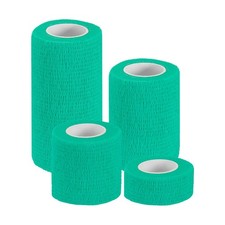 1"/2"/3"/4" 4 Pcs 5 Yard Self Adhesive Bandage Wrap Self Tape Green