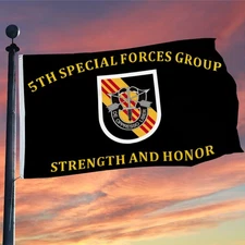 5th Special Forces Group Strength and Honor Flag 3x5Feet with Brass Grommets