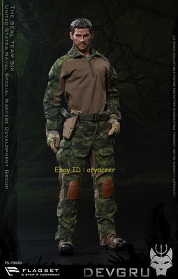 Flagset 73020 US Seals 6 Team Devgru Jungle Dagger Action 1/6 Figure In Stock