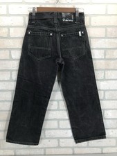 Southpole Baggy Loose Jeans Boys 10 Black Y2K Skateboard Grunge Wide Leg Denim