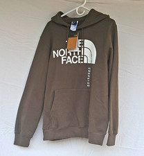 The North Face Men's Pullover Fleece Hoodie L Green Logo Graphic Pockets