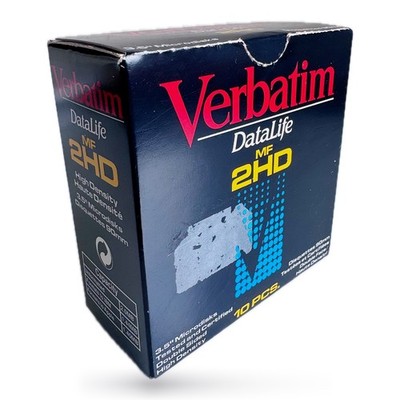 Verbatim DataLife 3,5'' Disketten MF-2HD 10er Pack Brandneu Versiegelt Retro Tech