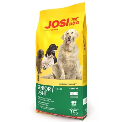 15 kg JOSERA JosiDog Senior Light für ältere und weniger aktive Hunde