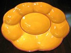 Southern Living At Home CHIP & DIP SERVING PLATTER Siena by Gail Pittman 14" NEW — photo 1