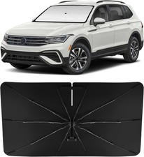 Custom Fit Windshield Sun Shade Umbrella For Volkswagen Tiguan Uv Heat Refle.