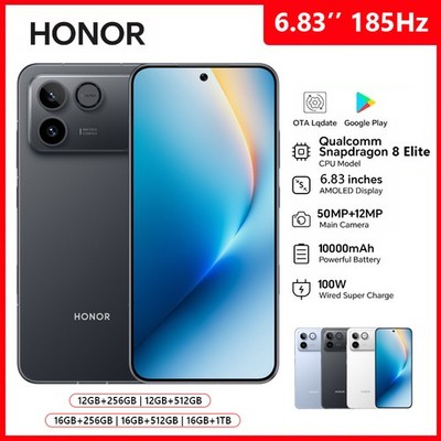 Honor Win RT 5G Smartphone Snapdragon 8 Elite 10000mAh 185Hz