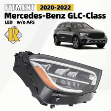 For 2020 2021 2022 Mercedes-Benz GLC-Class LED Headlight Non-AFS Right Passenger