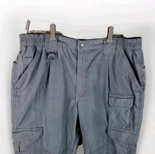 Propper Tactical Cargo Pants 38x30 Gray Elastic Waist Ripstop Men's