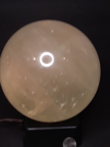 Enorme Dorato Verde Selenite Sfera - Foto 2 di 12
