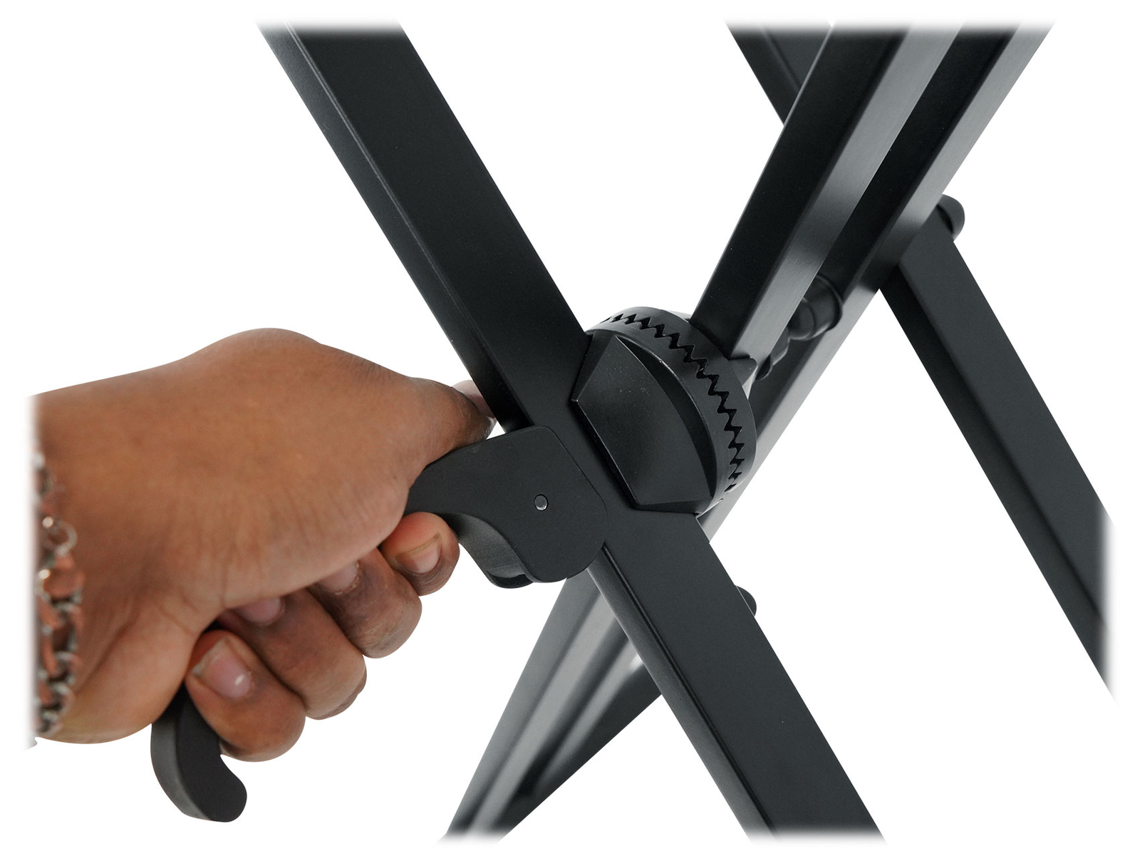 Rockville RKS42X X-Stand 2-Tier Keyboard or DJ Stand Fits Dexibell VIVO S7