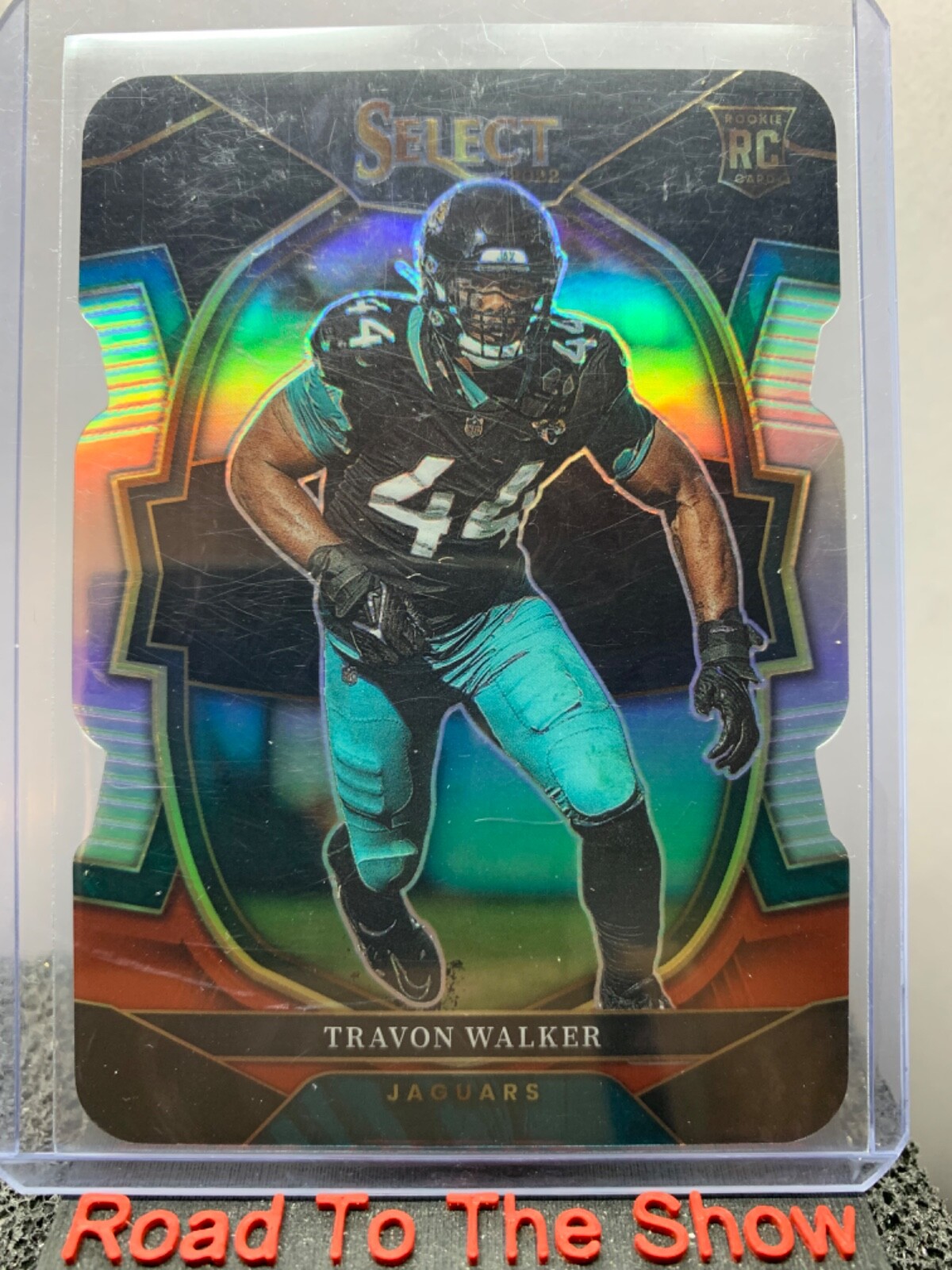Travon Walker 2022 Select Concourse Black Red Prizm RC Die Cut Jaguars 42